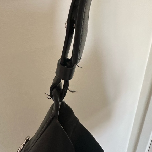 All Saints paradise black leather north south tote bag - Picture 5 of 7